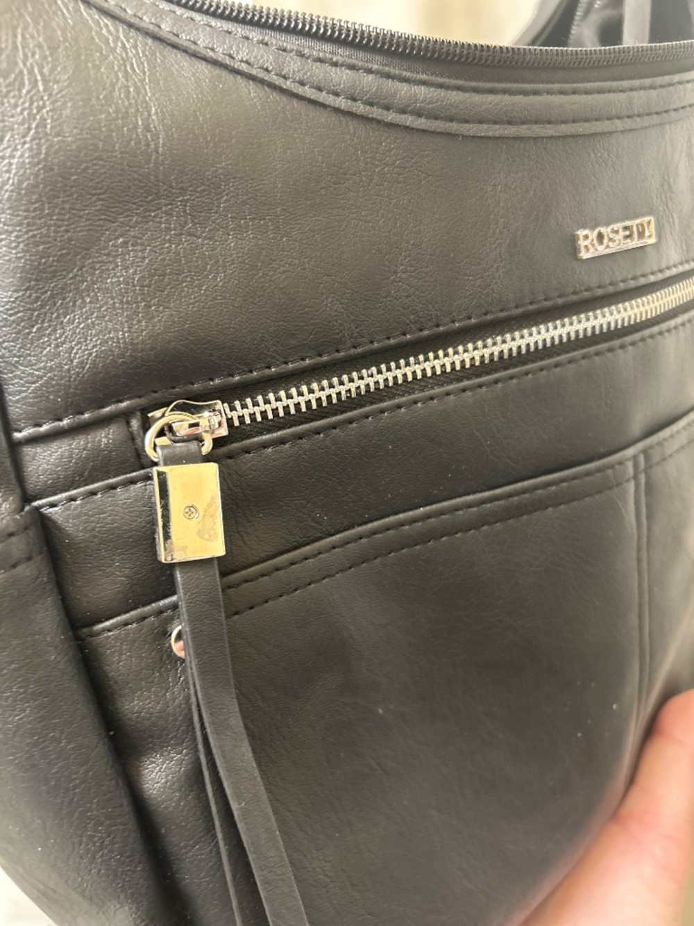 Rossetti Black Shoulder Bag Like New! - Picture 6 of 13